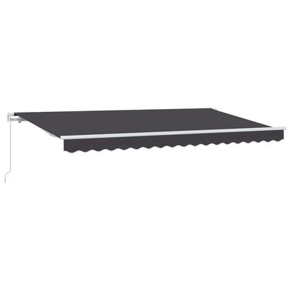 Tenda Retrattile Antracite 400 x 200 cm Tessuto | homemem39