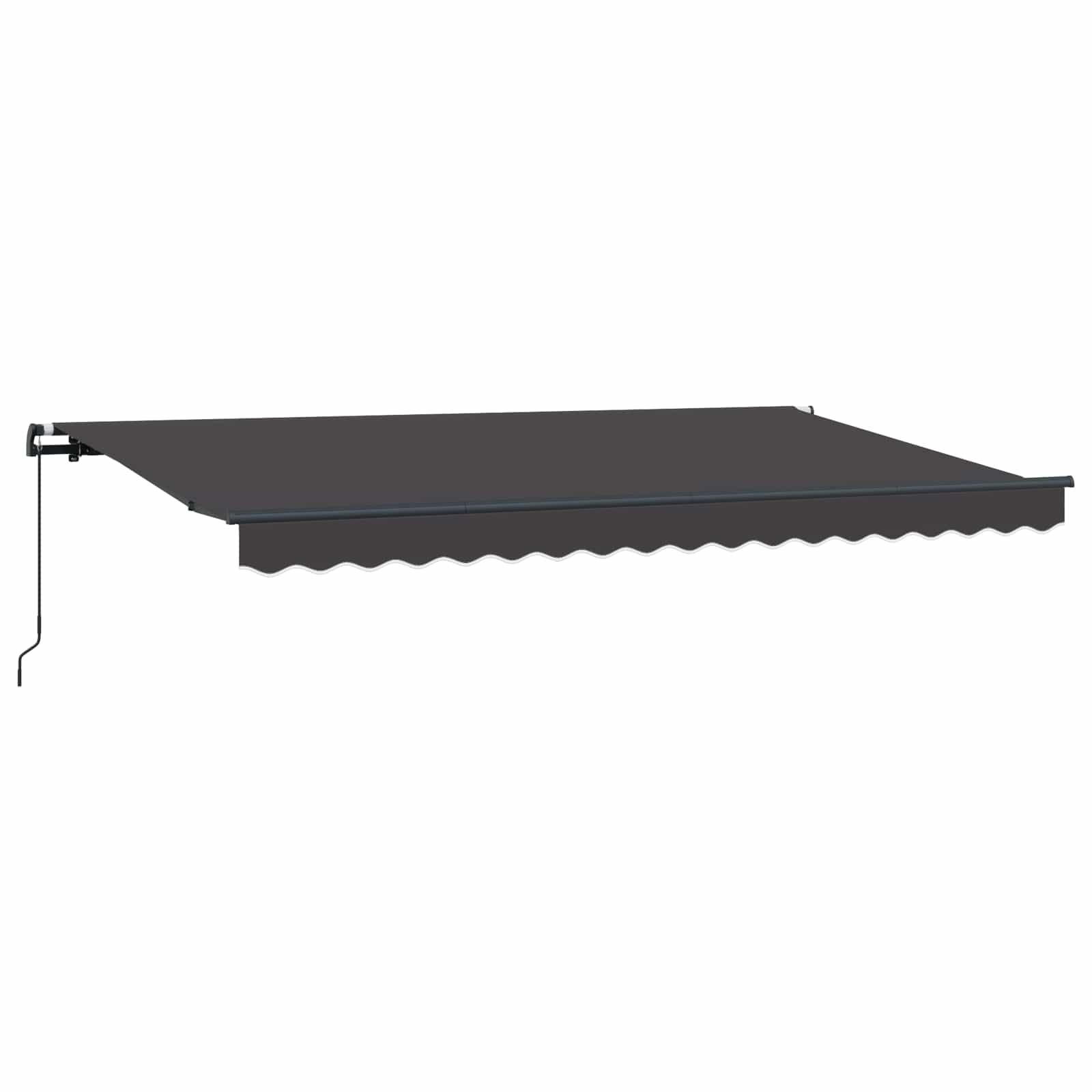 Tenda Retrattile Antracite 400 x 200 cm Tessuto | homemem39