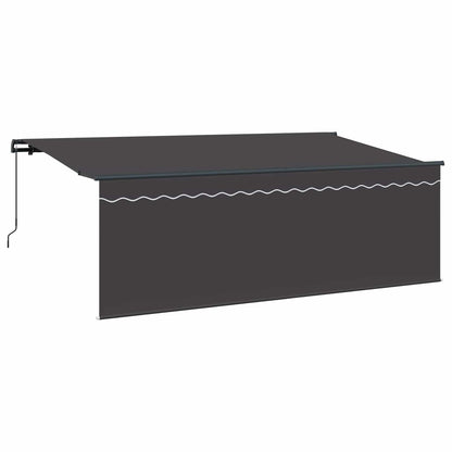 Tenda Retrattile Antracite 400 x 200 cm Poliestere e Alluminio | homemem39