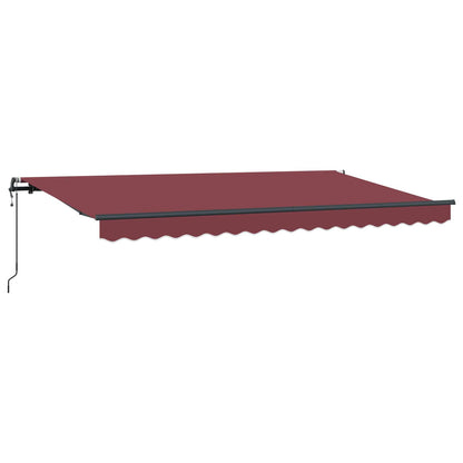 Tenda Retrattile Borgogna 400 x 200 cm Tessuto | homemem39