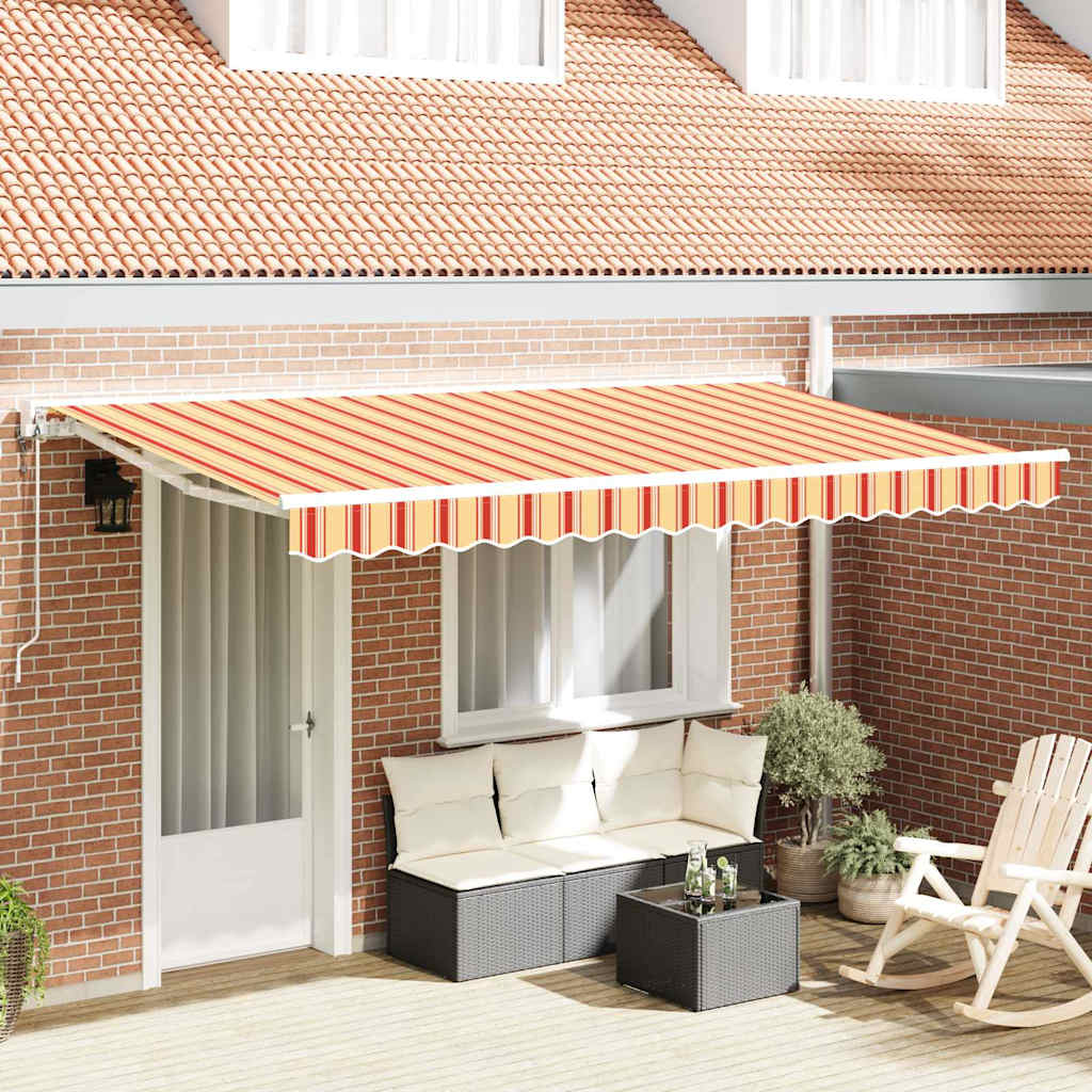 Tenda Retrattile Multicolore 400 x 200 cm Poliestere e Metallo