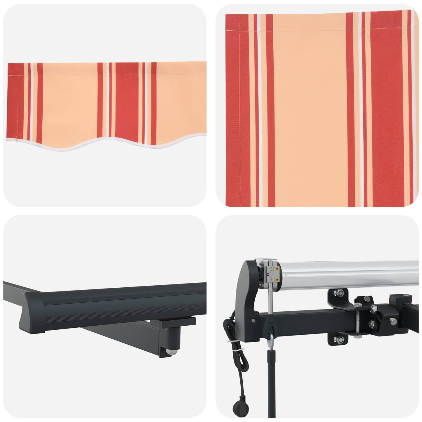 Tenda retrattile Giallo 400 x 200 cm Tessuto | homemem39