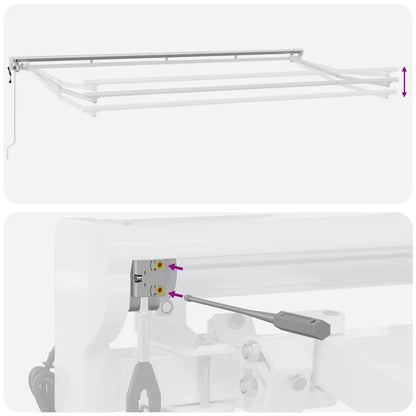 Tenda Retrattile Giallo e Grigio 400 x 200 cm