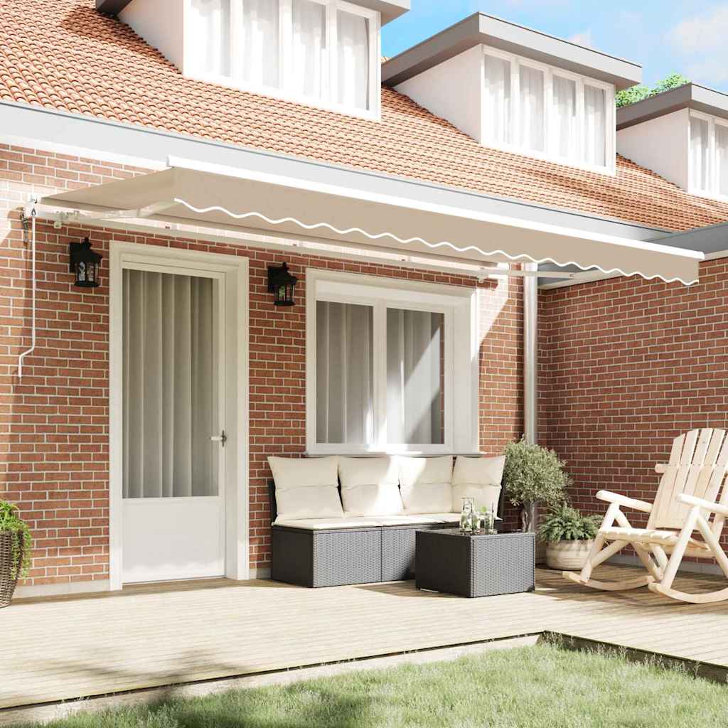 Tenda Retrattile Beige 400 x 200 cm Tessuto | homemem39