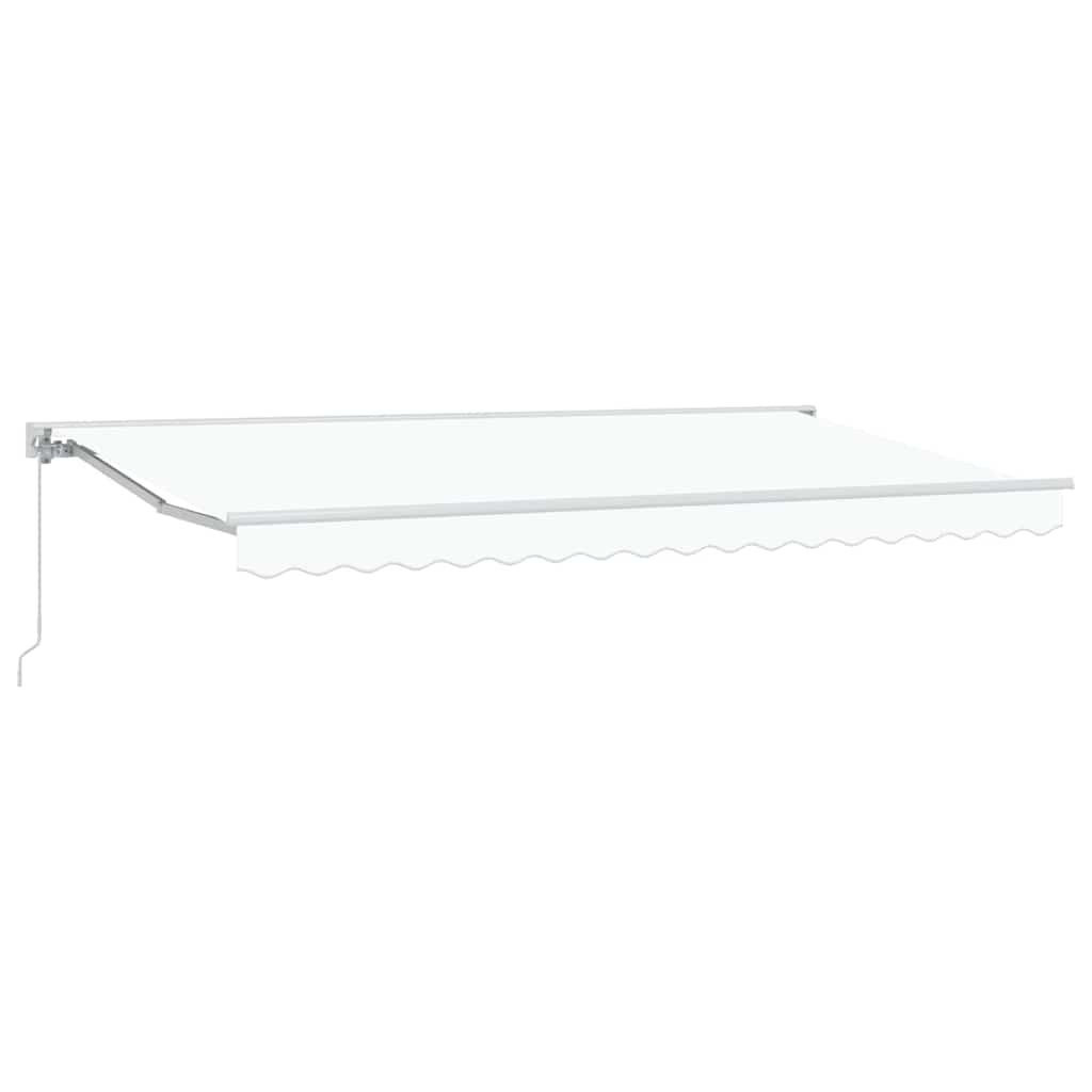 Tenda Retrattile Bianco 400 x 200 cm Poliestere e Metallo