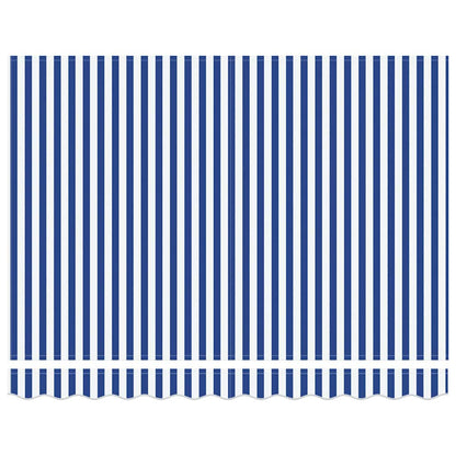 Tenda Retrattile Blu e bianco 300 x 250 cm Tessuto - homemem39