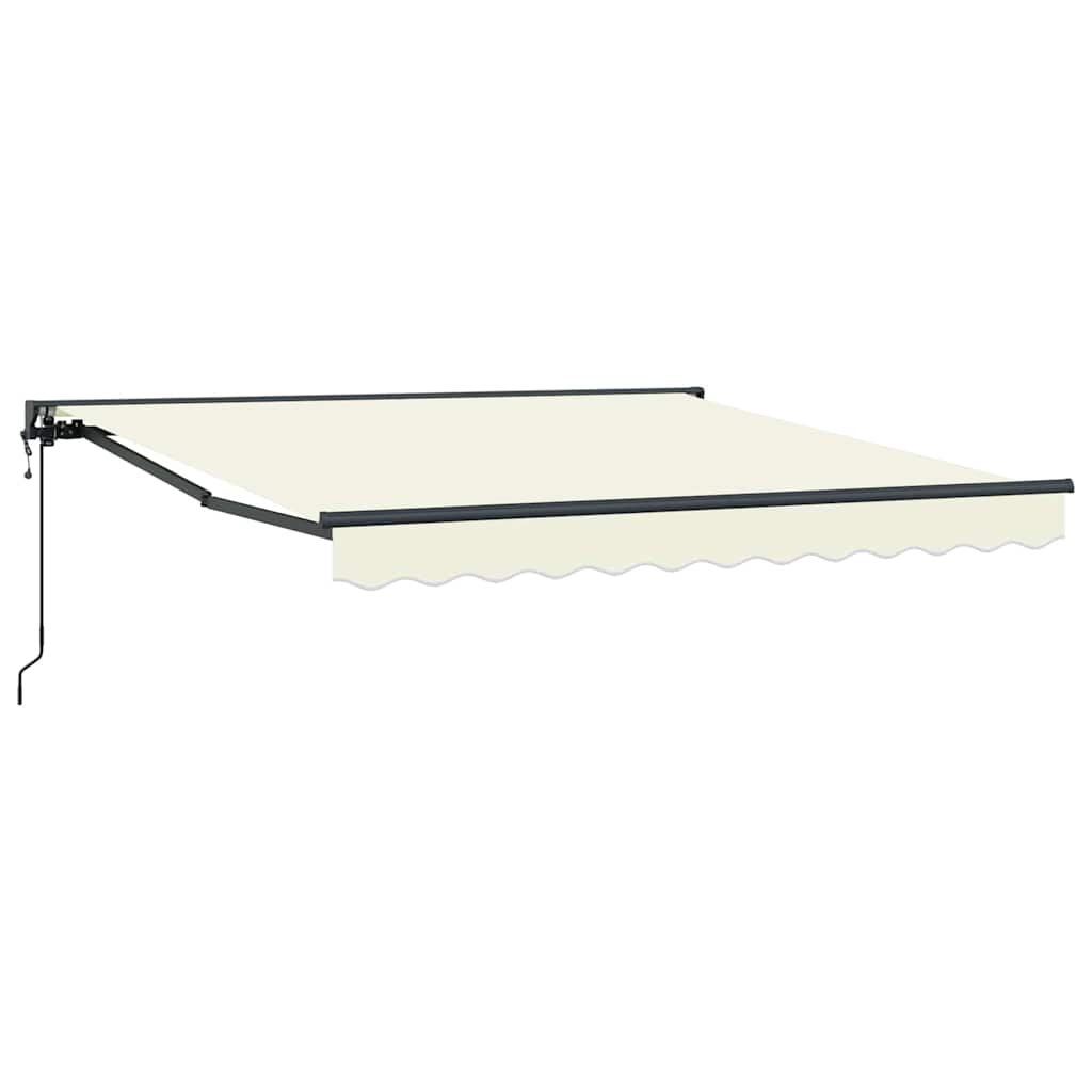 Tenda Retrattile Crema 300 x 250 cm Poliestere e Metallo
