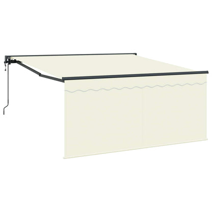 Tenda Retrattile Crema 300 x 250 cm Poliestere e Alluminio
