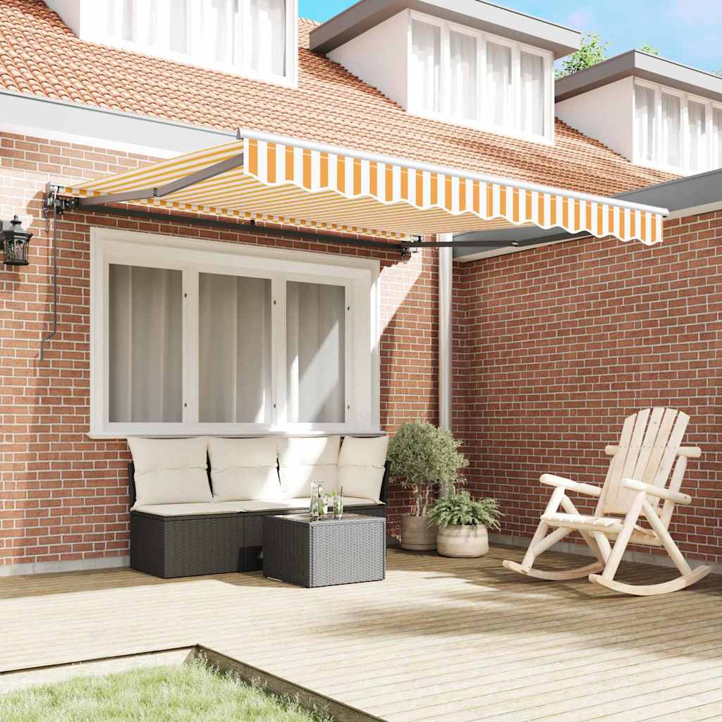 Tenda Retrattile Giallo e Bianco 300 x 250 cm