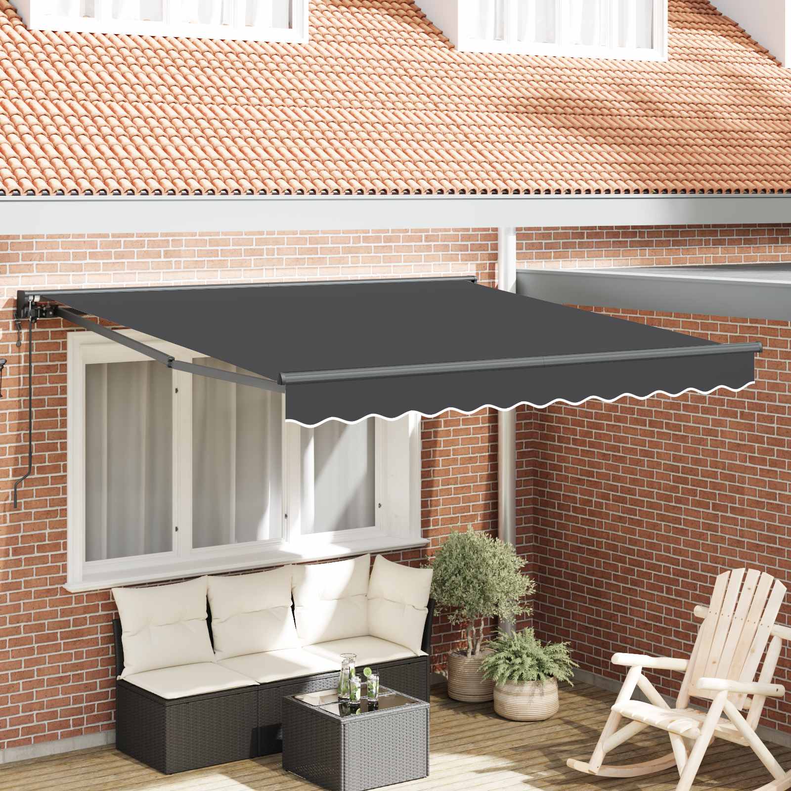 Struttura della tenda Antracite 300 x 250 cm | homemem39
