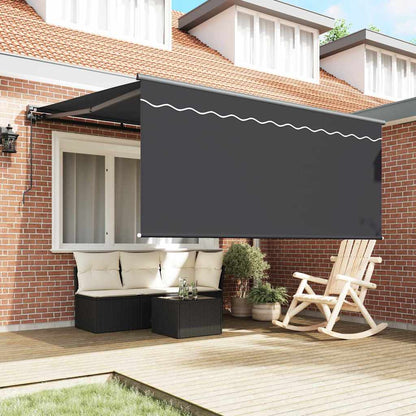 Tenda Retrattile Grigio e antracite 300 x 250 cm - homemem39