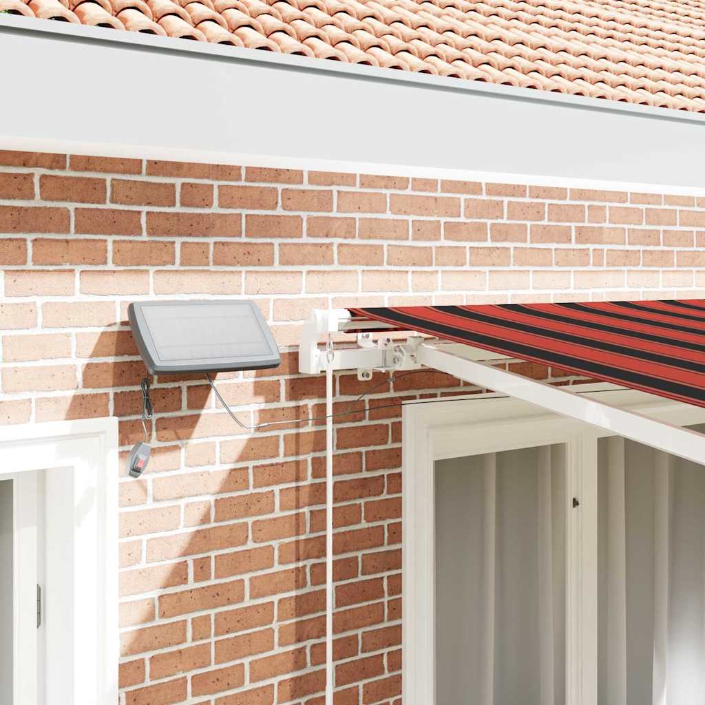 Tenda Retrattile con arancione e marrone 300 x 250 cm Tessuto - homemem39