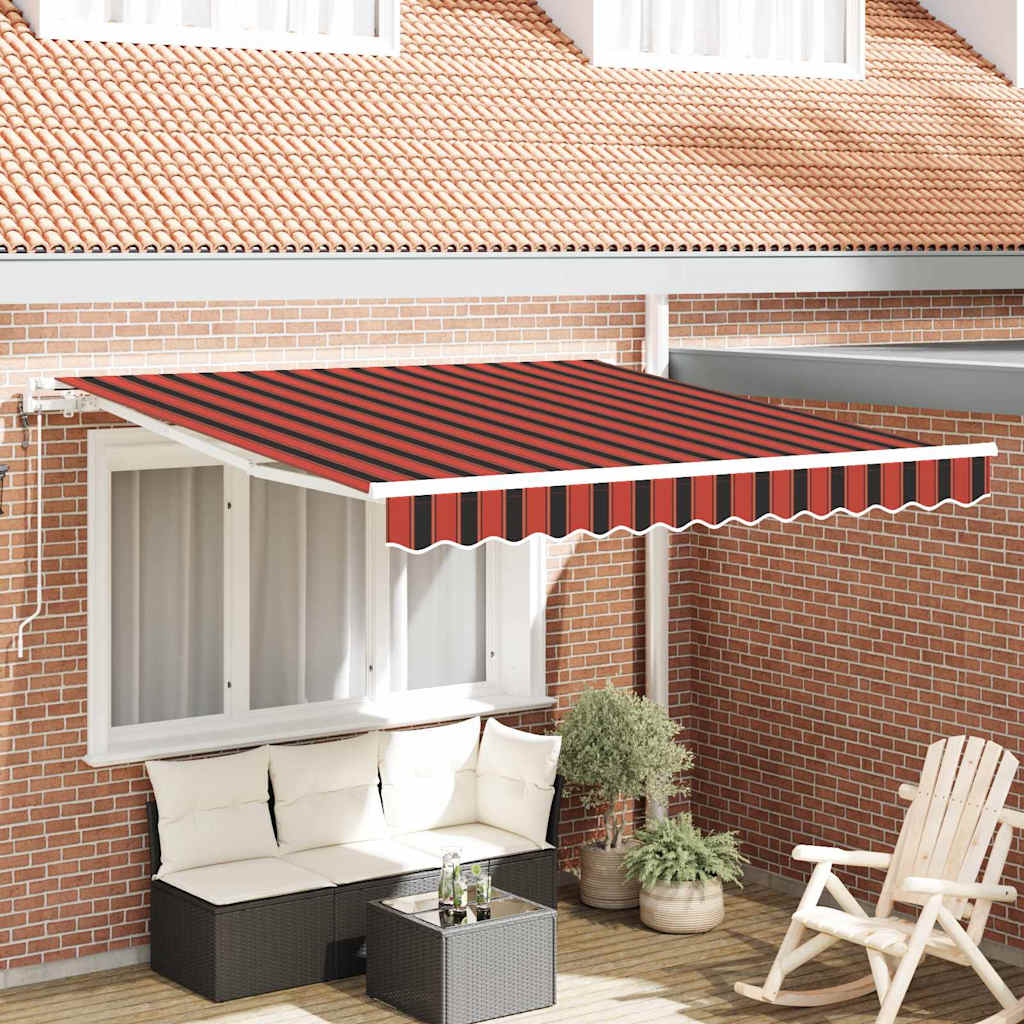 Tenda Retrattile 300 x 250 cm arancione e marrone - homemem39