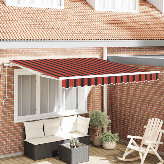 Tenda Retrattile 300 x 250 cm arancione e marrone - homemem39