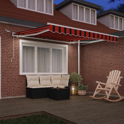 Tenda retrattile Arancione e Marrone 300 x 250 cm Poliestere | homemem39