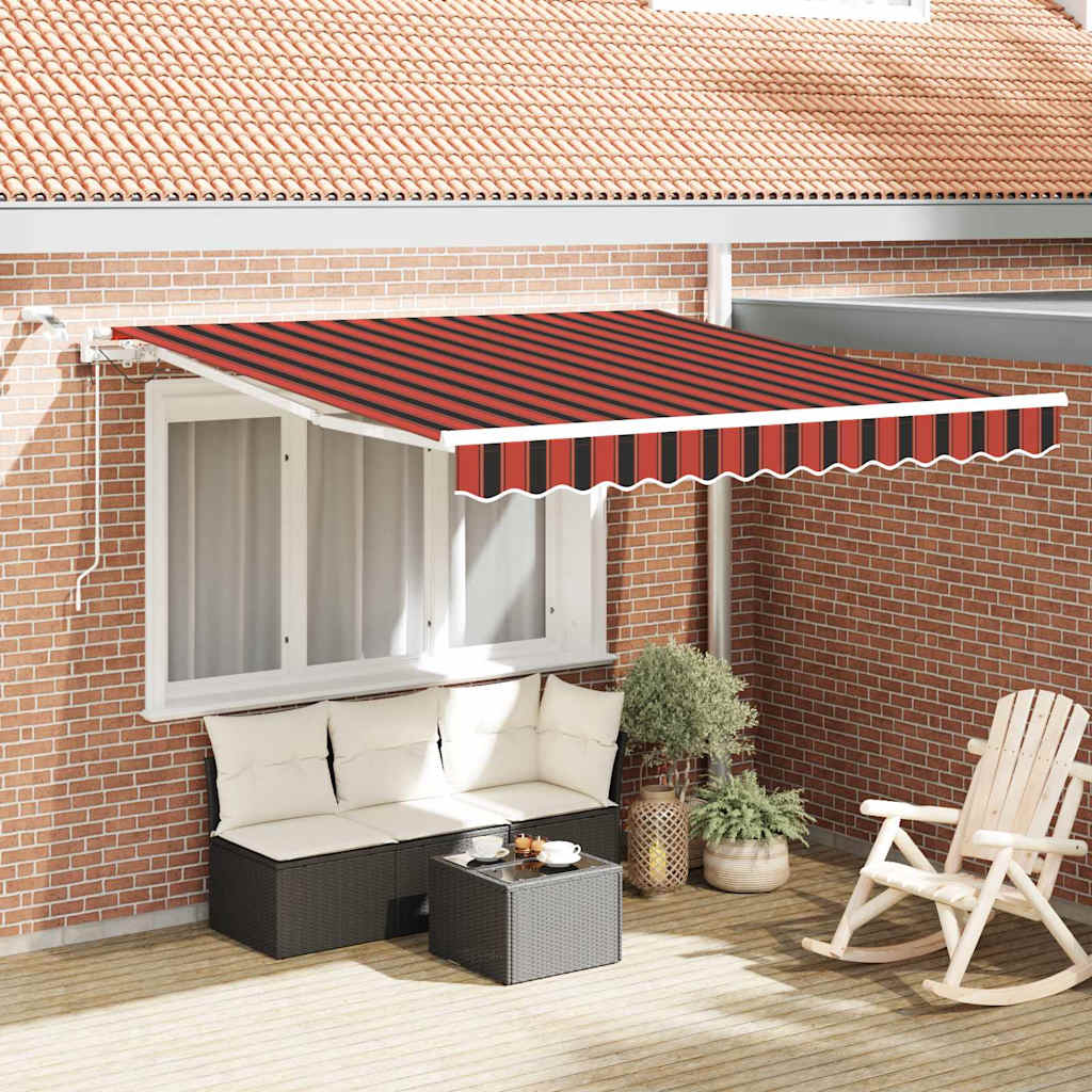 Tenda retrattile Arancione e Marrone 300 x 250 cm Poliestere | homemem39