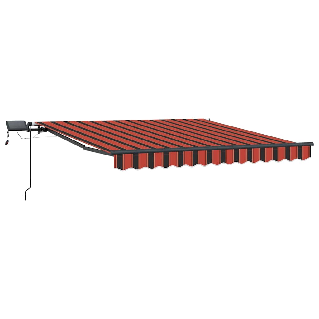 Tenda Retrattile arancione e marrone 300 x 250 cm Tessuto - homemem39