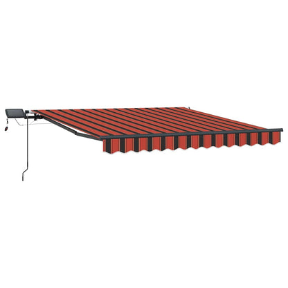 Tenda Retrattile arancione e marrone 300 x 250 cm Tessuto - homemem39