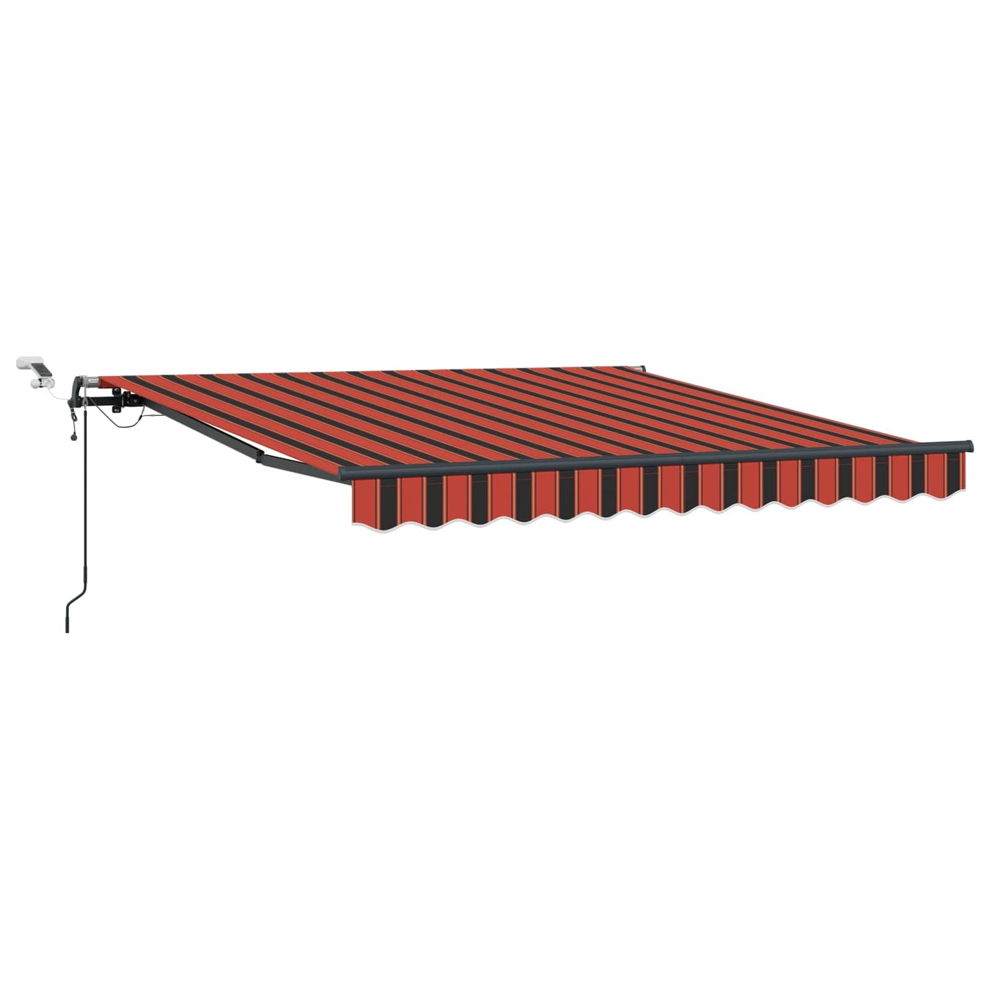 Tenda retrattile arancione e marrone 300 x 250 cm Poliestere | homemem39