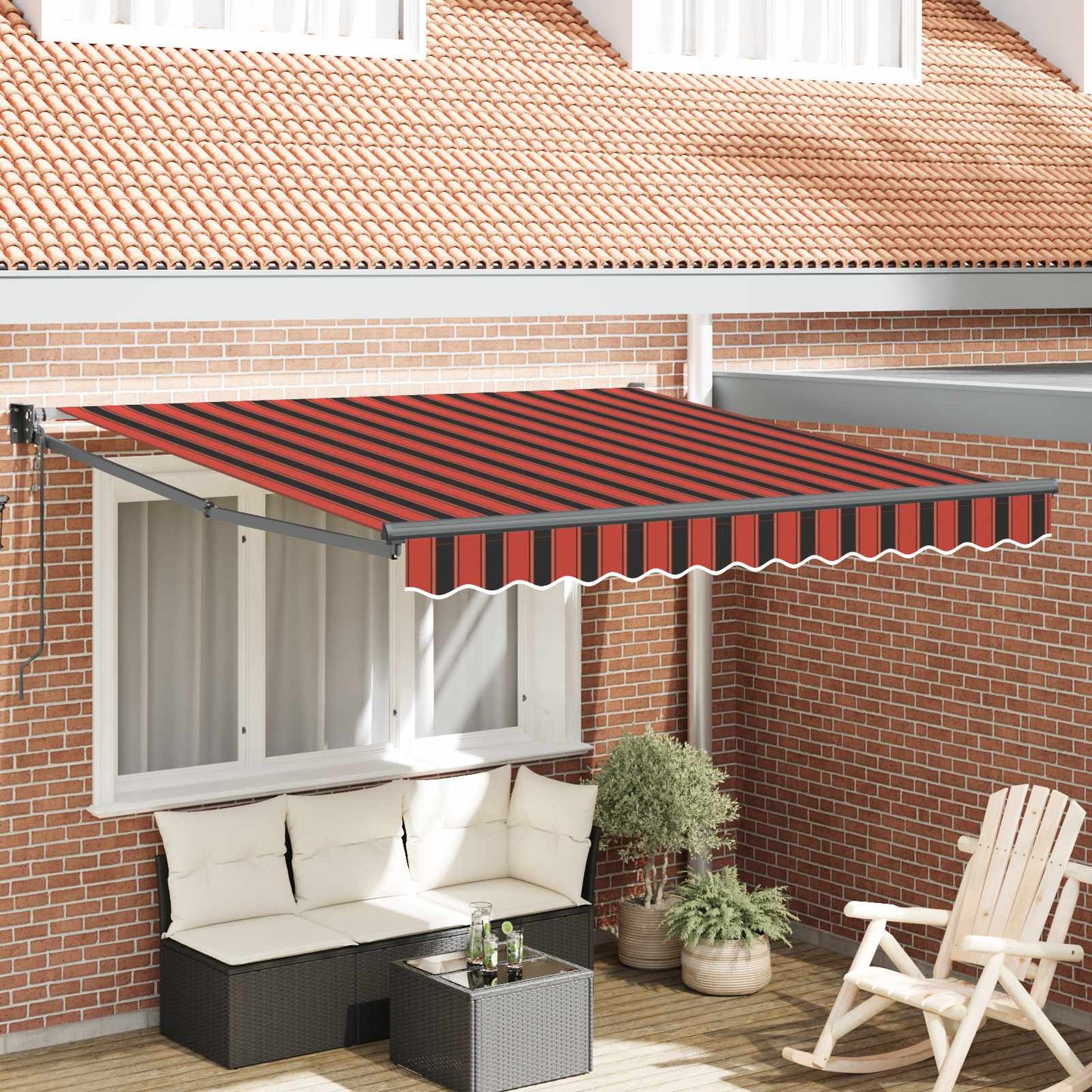 Tenda retrattile Arancione 300 x 250 cm Poliestere e Metallo | homemem39