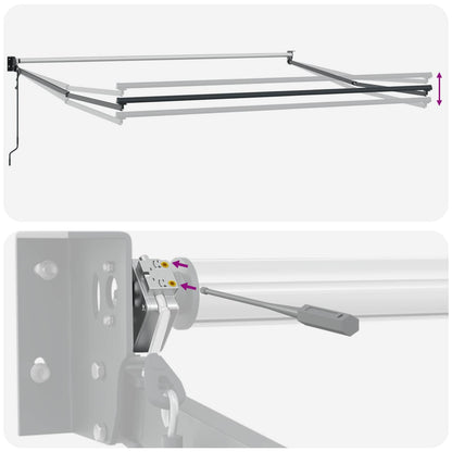 Tenda retrattile Arancione 300 x 250 cm Poliestere e Metallo | homemem39