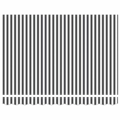 Tenda Retrattile Antracite e Bianco 300 x 250 cm