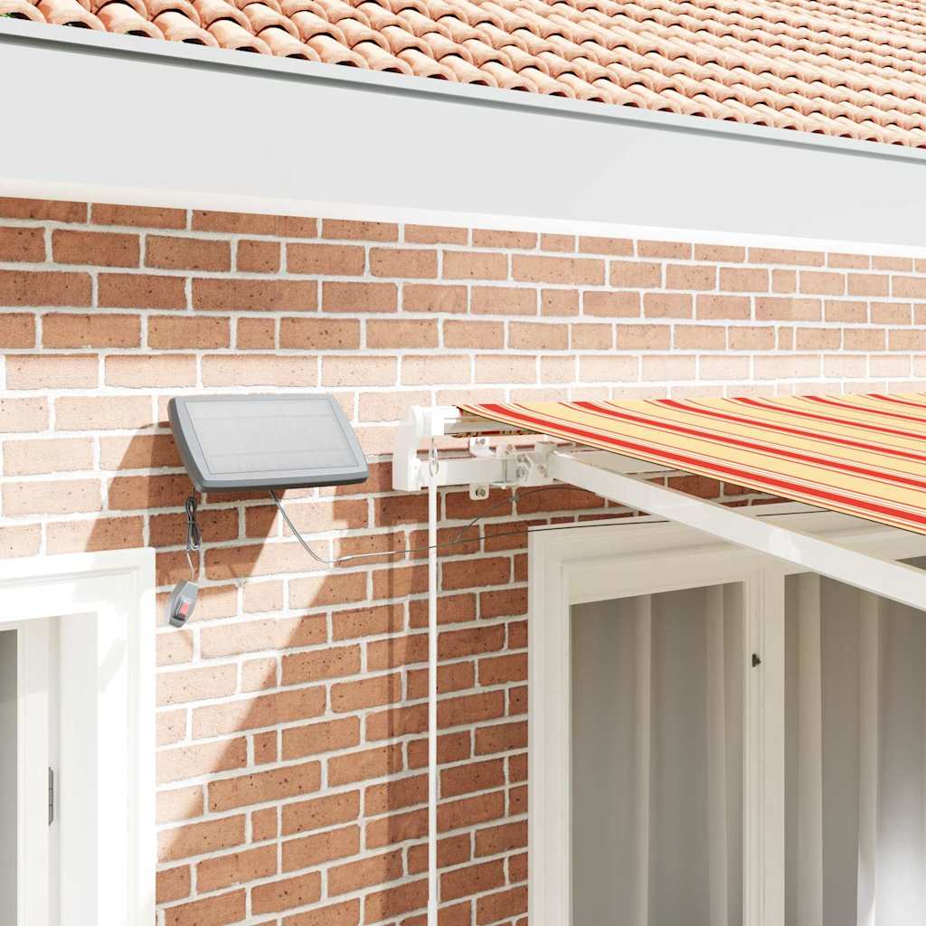 Tenda Retrattile con giallo e arancione 300 x 250 cm Tessuto - homemem39