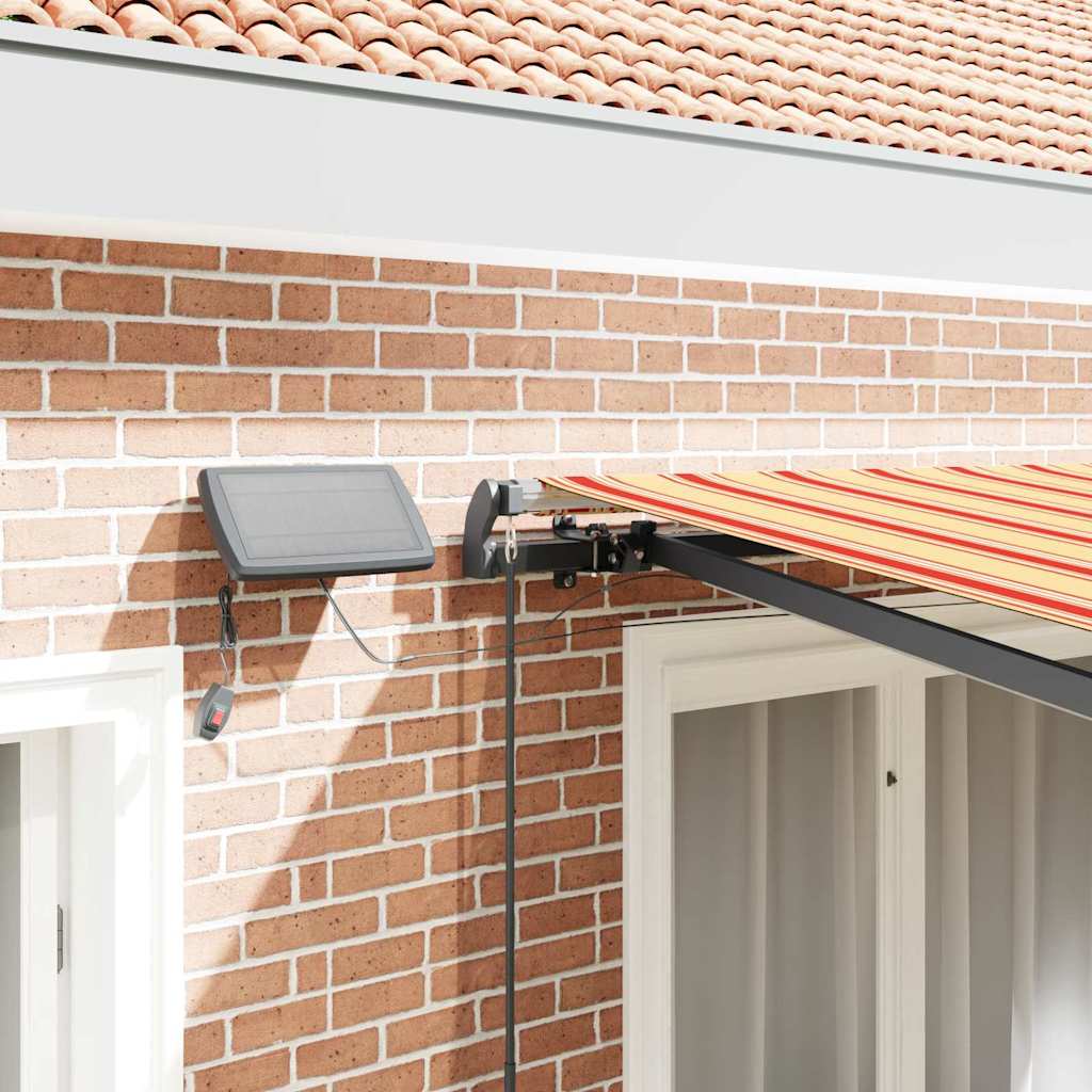 Tenda Retrattile giallo e arancione 300 x 250 cm Tessuto - homemem39