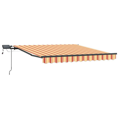 Tenda Retrattile giallo e arancione 300 x 250 cm Tessuto - homemem39