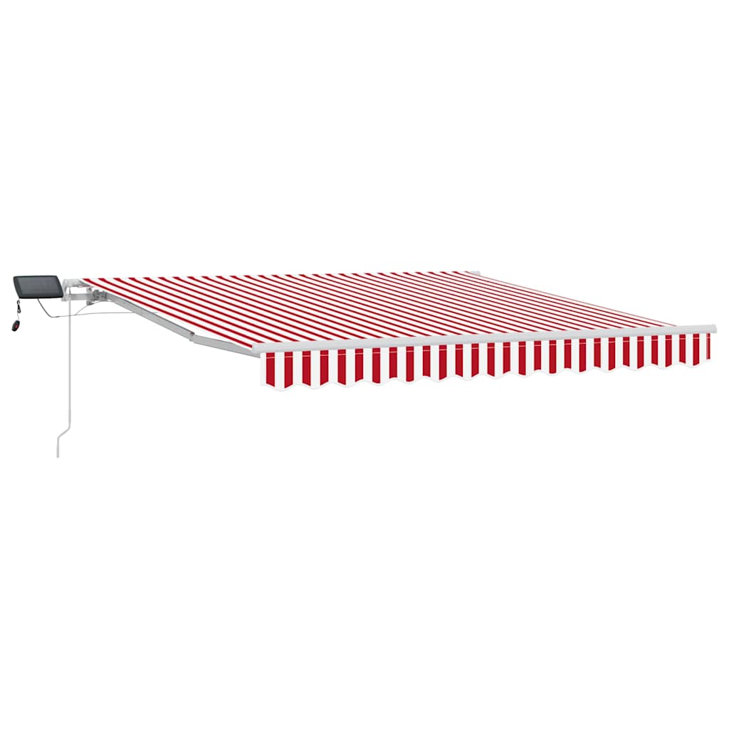Tenda Retrattile con Rosso e bianco 300 x 250 cm Tessuto - homemem39