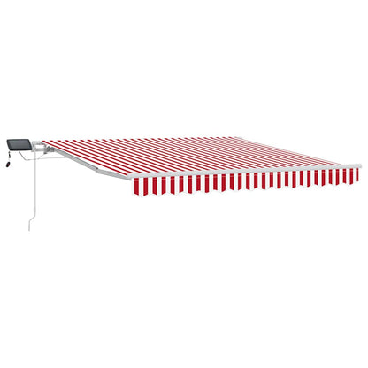 Tenda Retrattile con Rosso e bianco 300 x 250 cm Tessuto - homemem39