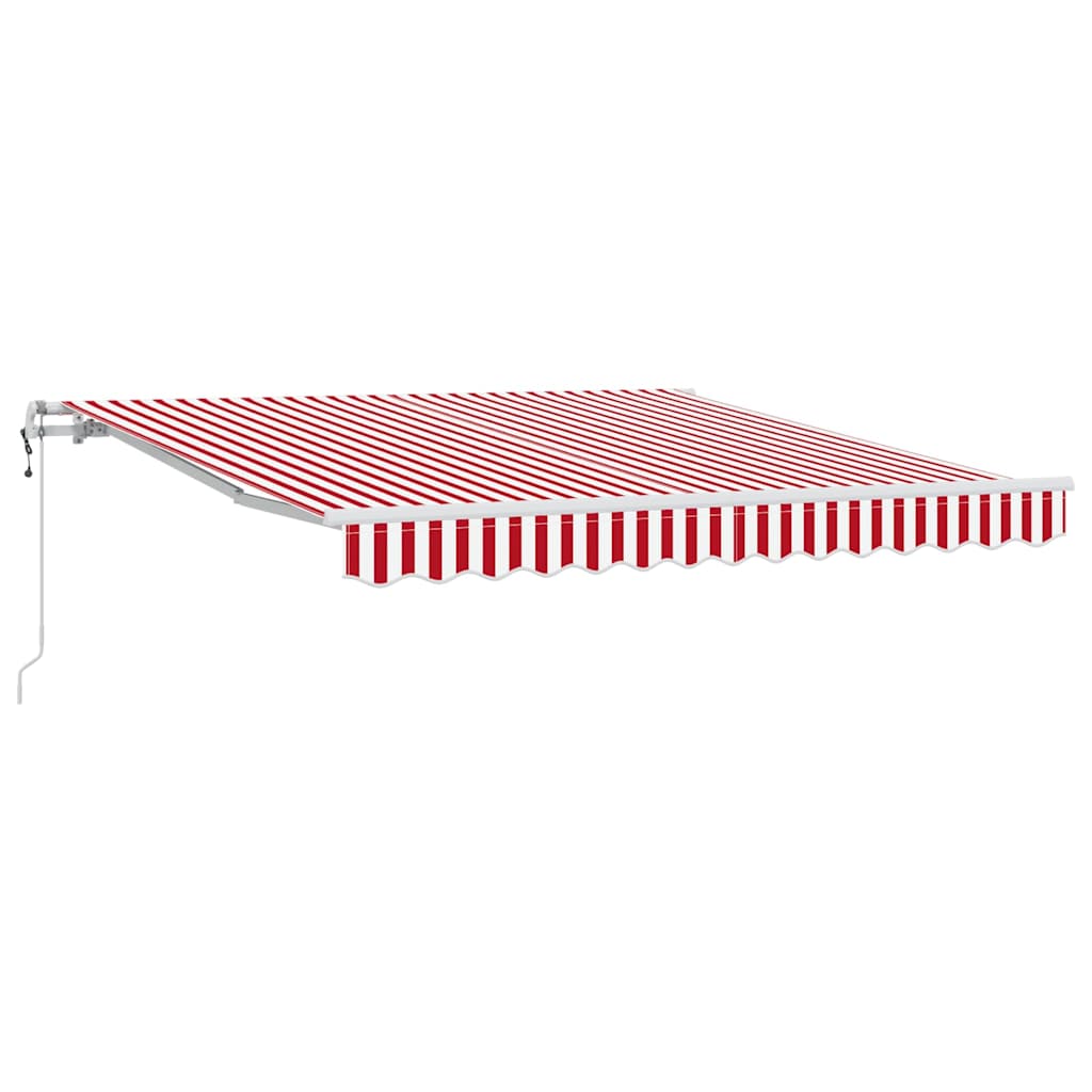 Tenda Retrattile 300 x 250 cm Rosso e bianco - homemem39