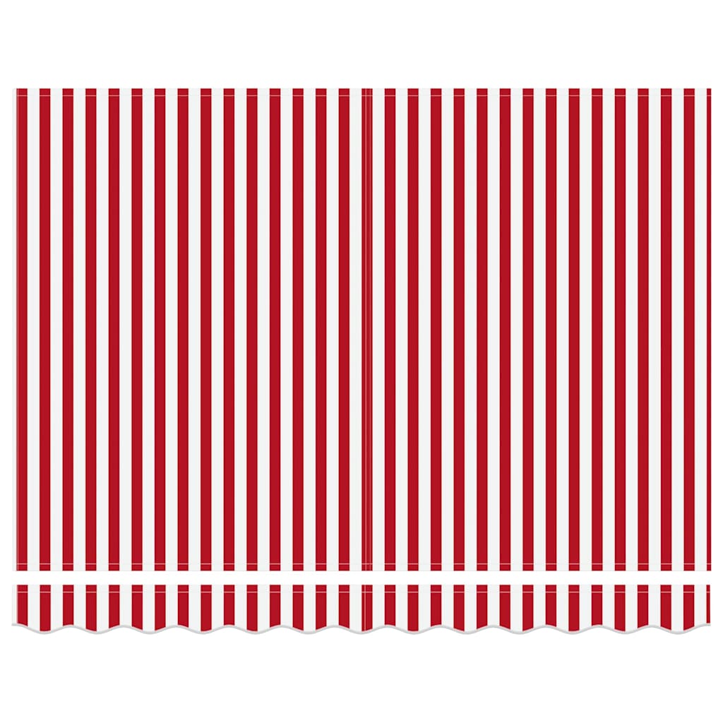 Tenda Retrattile 300 x 250 cm Rosso e bianco - homemem39