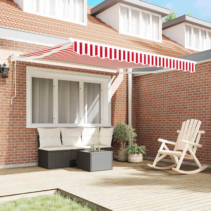 Tenda retrattile Rosso 300 x 250 cm Poliestere e Metallo | homemem39