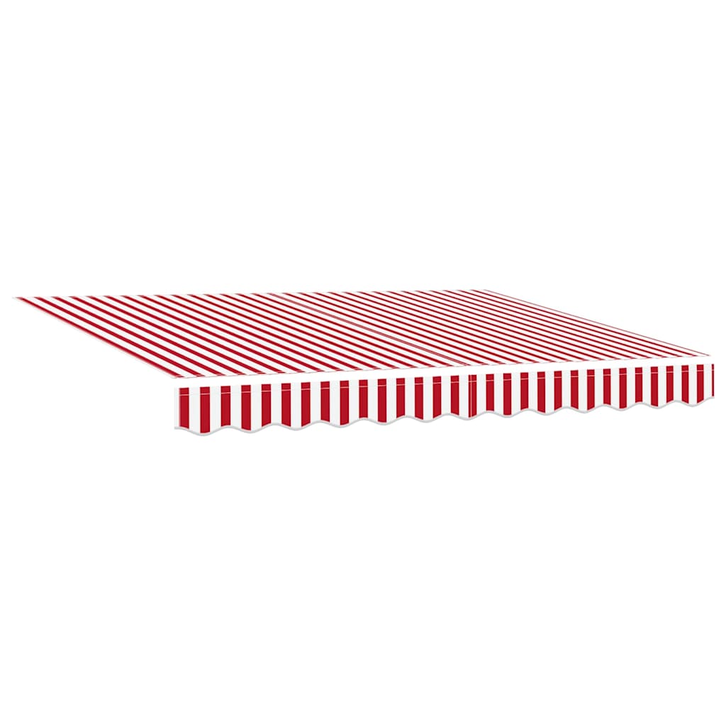 Tenda Retrattile Rosso e bianco 300 x 250 cm Tessuto e Metallo - homemem39