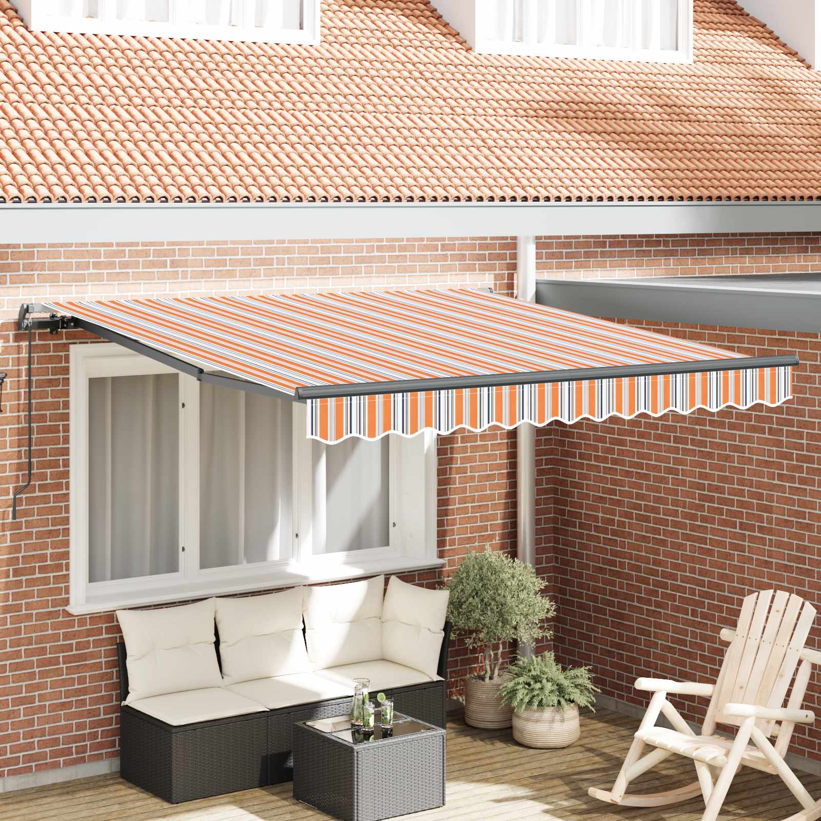 Tenda retrattile Multicolore 300 x 250 cm | homemem39