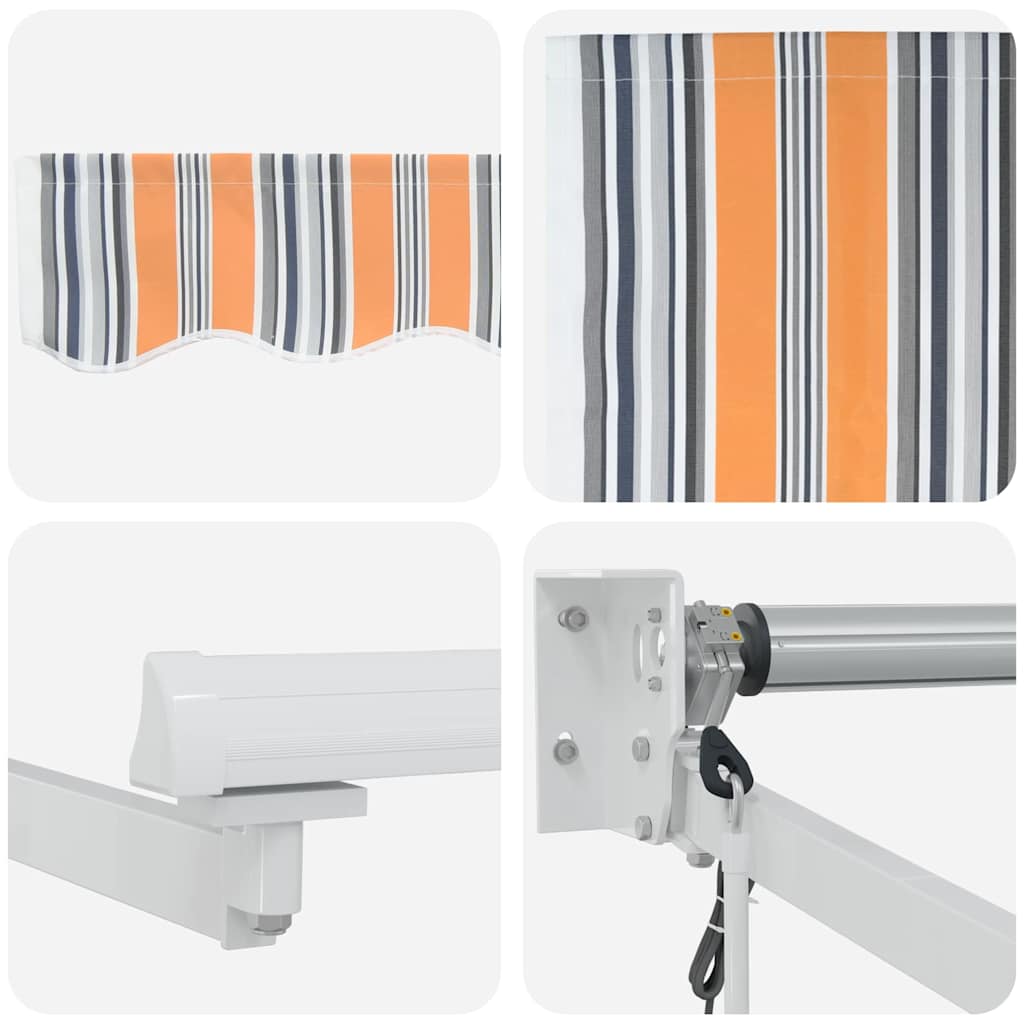 Tenda retrattile Multicolore 300 x 250 cm Poliestere e Metallo | homemem39