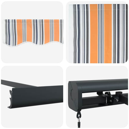 Tenda Retrattile Multicolore 300 x 250 cm Tessuto e Metallo - homemem39