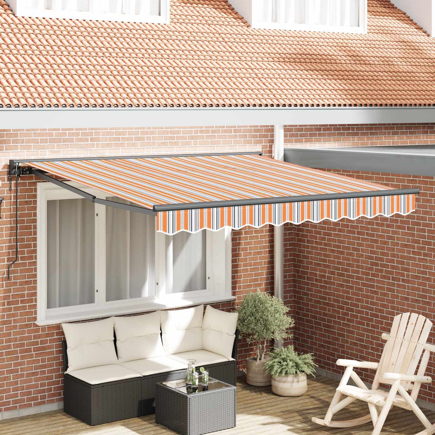 Struttura della tenda Blu e Arancione 300 x 250 cm | homemem39