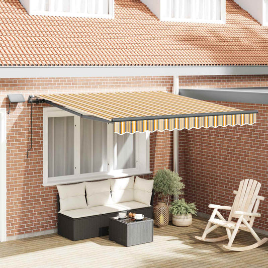 Tenda retrattile Multicolore 300 x 250 cm Tessuto e Alluminio | homemem39