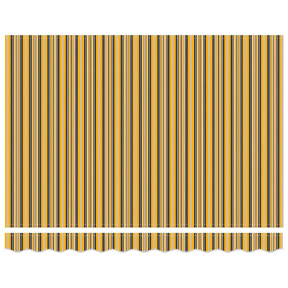 Tenda Retrattile Multicolore 300 x 250 cm Tessuto e Metallo - homemem39