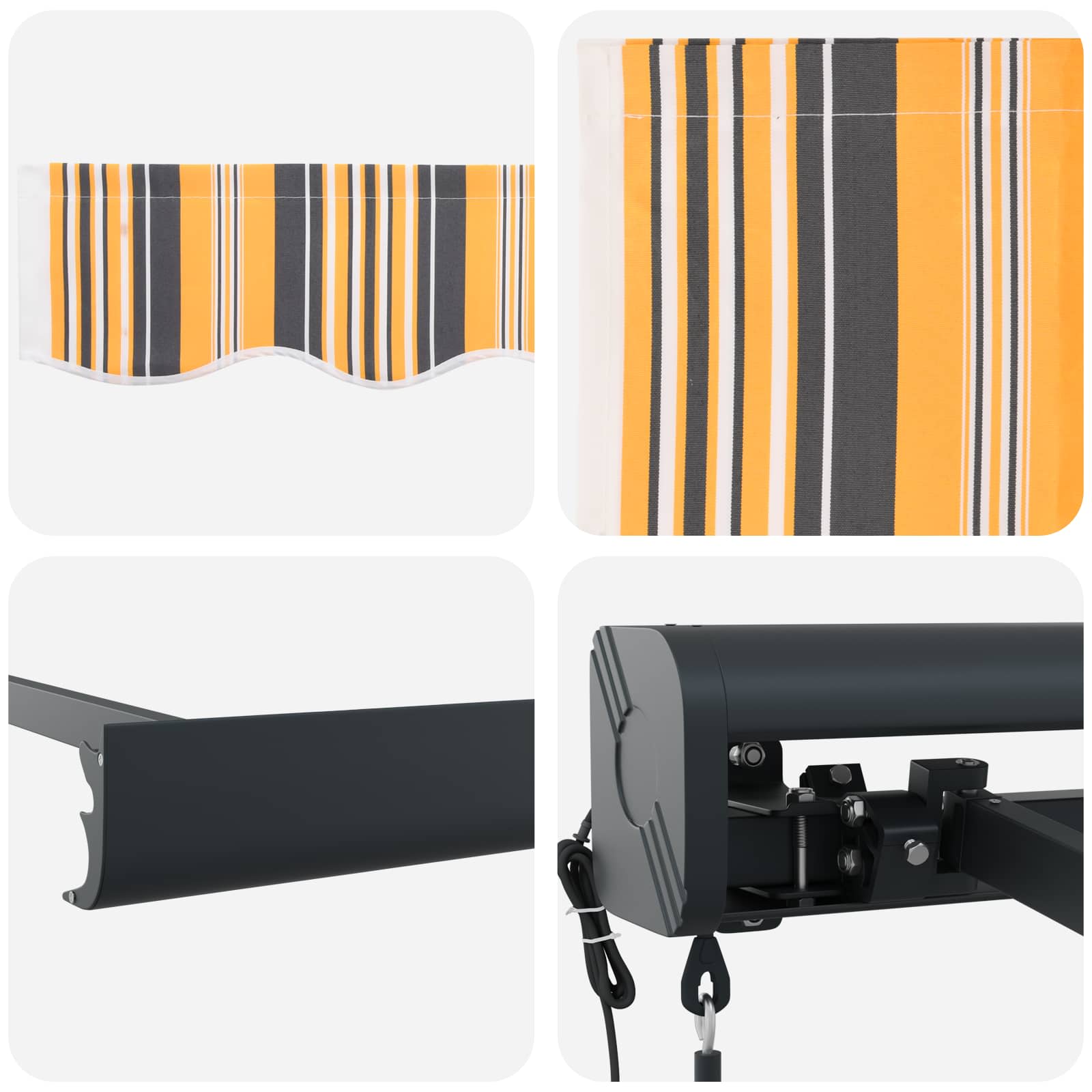 Tenda retrattile Multicolore 300 x 250 x 165 cm | homemem39