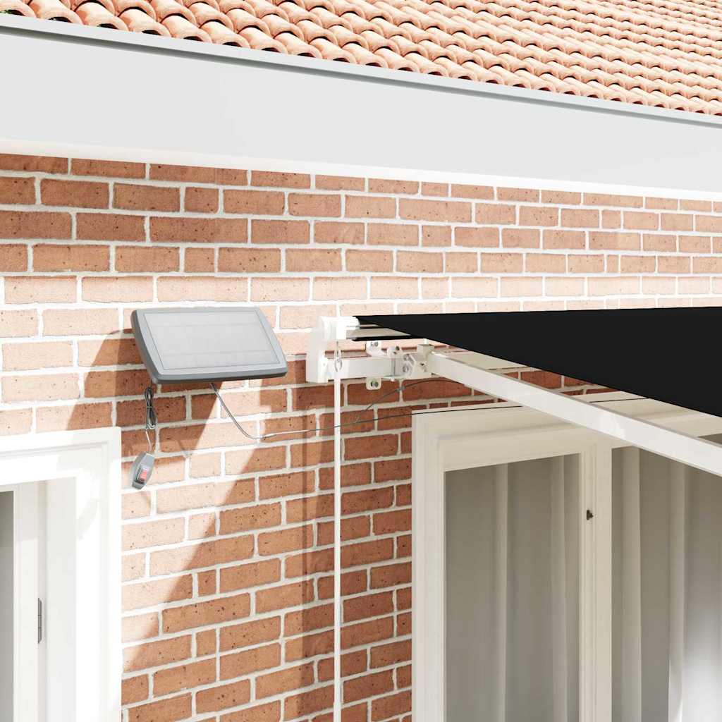 Tenda Retrattile con Nero 300 x 250 cm Tessuto - homemem39