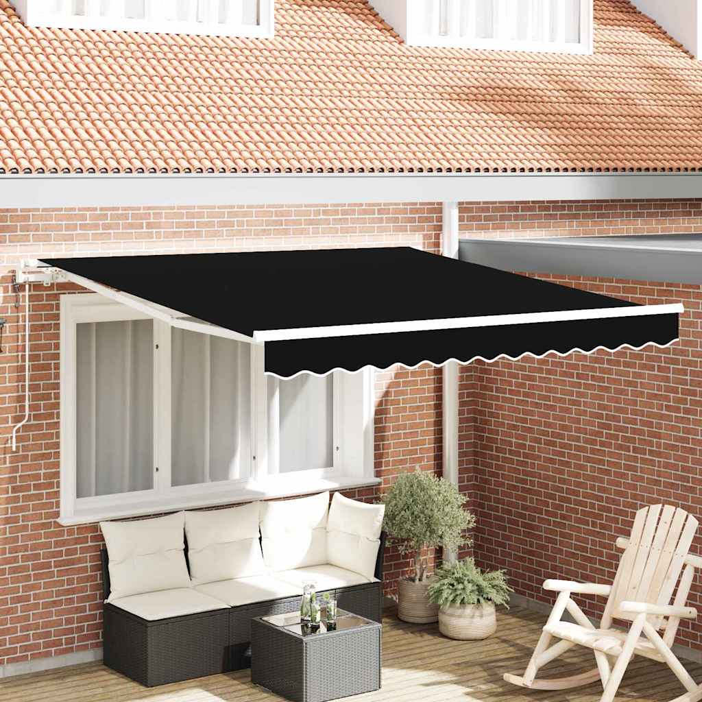 Tenda Retrattile 300 x 250 cm Nero - homemem39