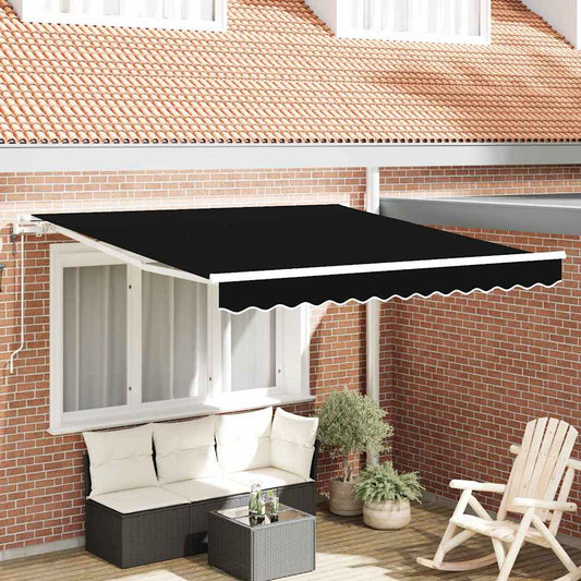 Tenda Retrattile 300 x 250 cm Nero - homemem39