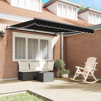 Tenda retrattile Nero 300 x 250 cm Poliestere e Alluminio | homemem39