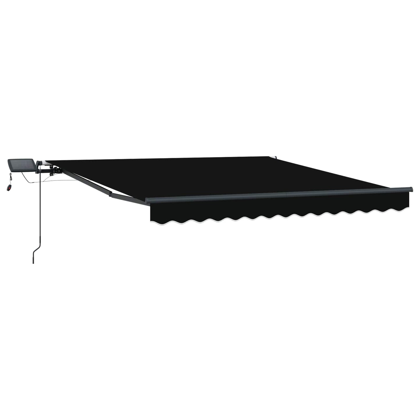 Tenda retrattile Nero 300 x 250 cm Tessuto e Alluminio | homemem39