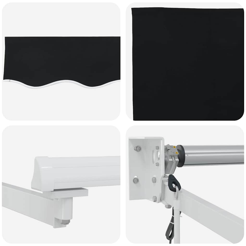 Tenda retrattile Nero 300 x 250 x 165 cm Poliestere e Metallo | homemem39