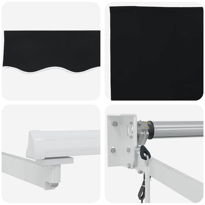 Tenda retrattile Nero 300 x 250 x 165 cm Poliestere e Metallo | homemem39