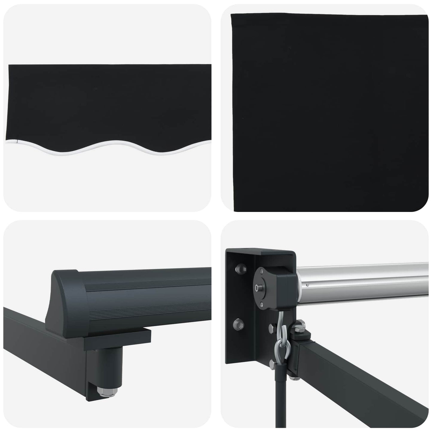 Tenda retrattile Nero 300 x 250 x 165 cm | homemem39